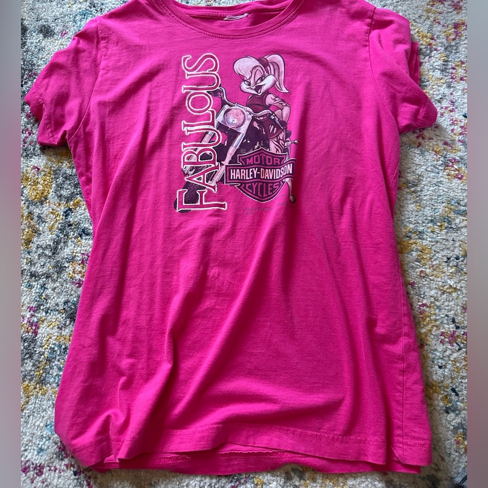 Harley Davison graphic baby tee